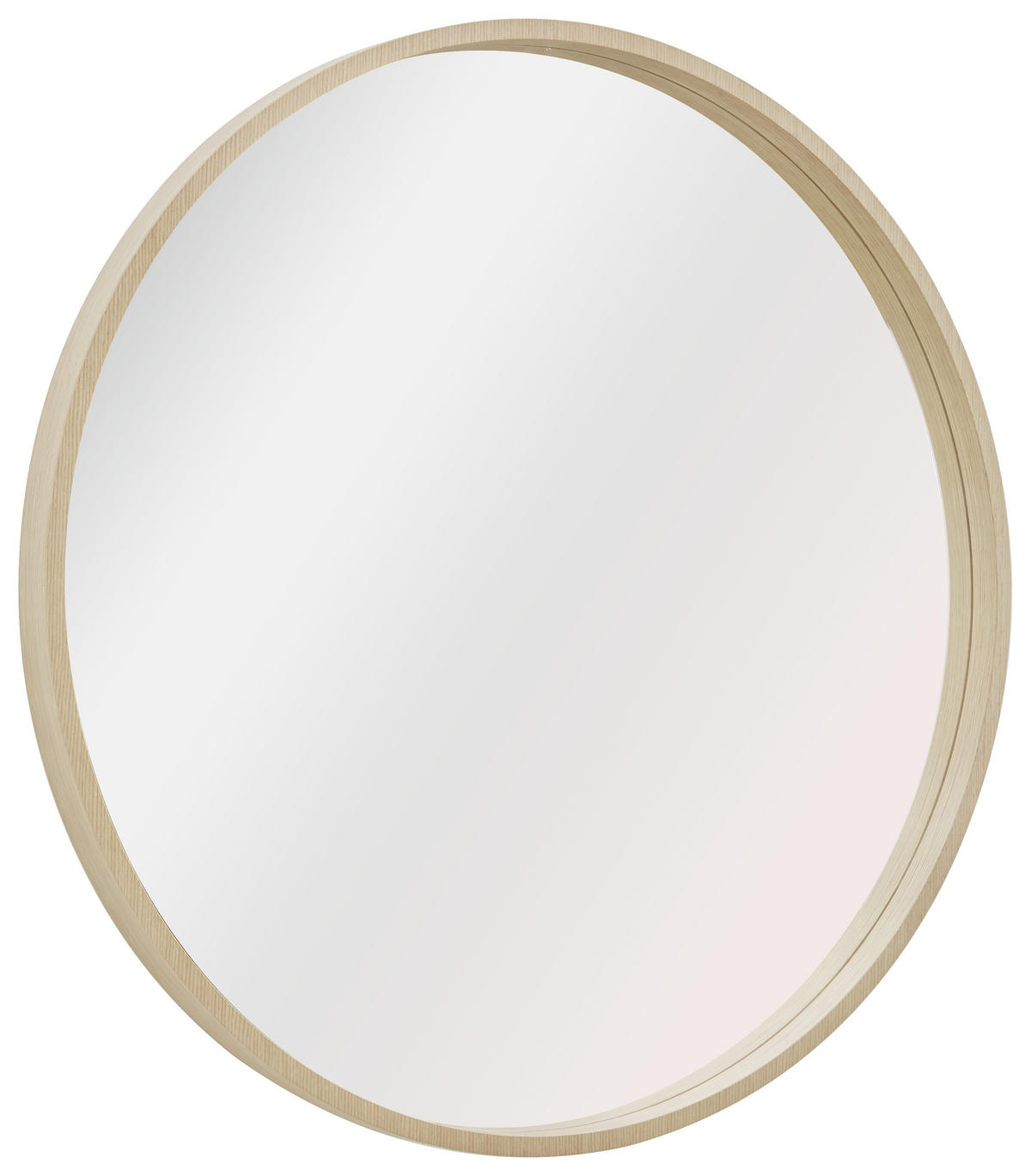 NÁSTENNÉ ZRKADLO 80 cm - farba duba, Design, drevo/sklo (80cm) - Xora