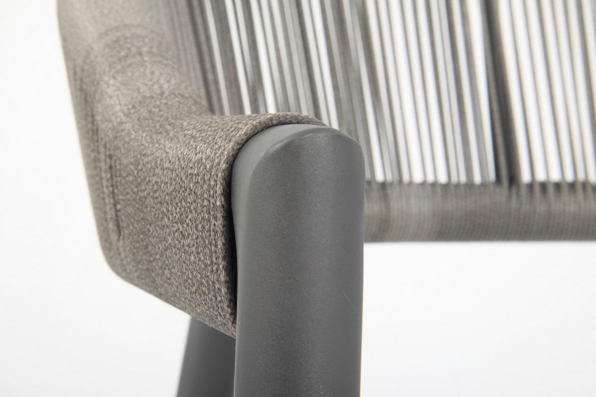 STAPELSESSEL in Metall, Kunststoff Graphitfarben, Dunkelgrau  - Dunkelgrau/Graphitfarben, Basics, Kunststoff/Metall (56/58/78cm) - Gardenson