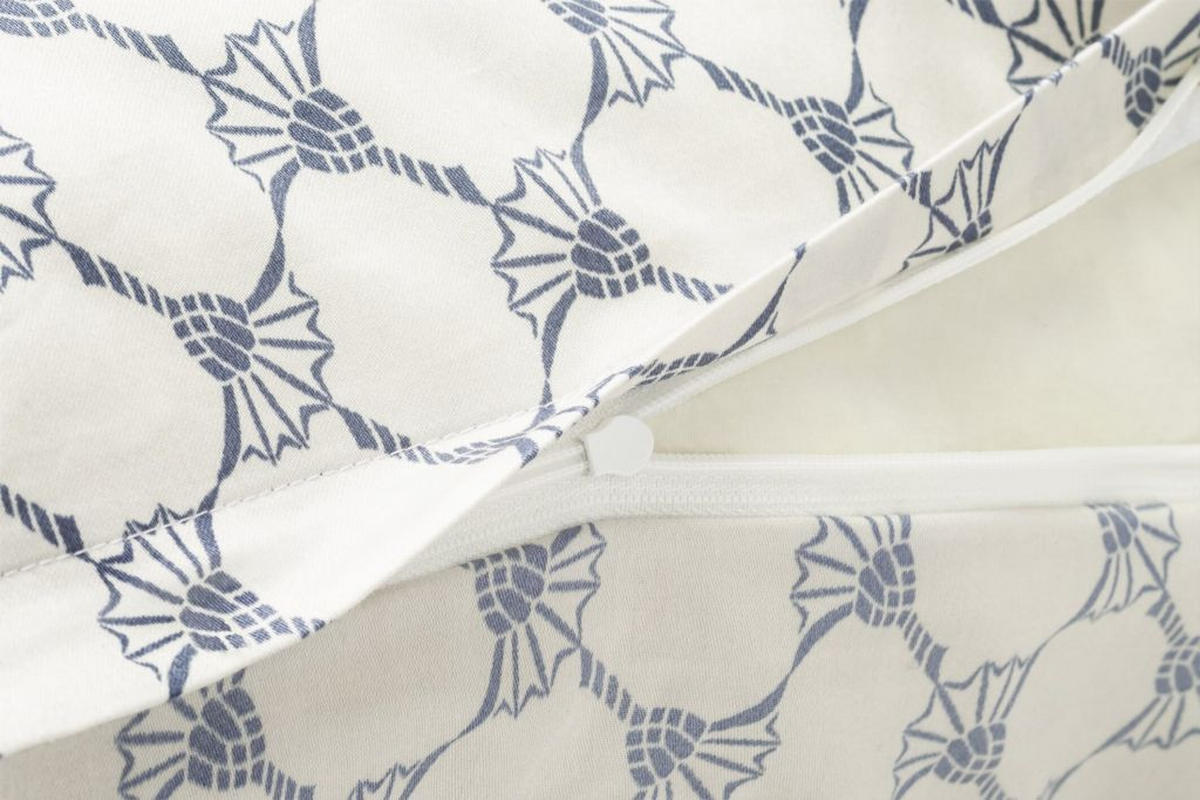 KISSENHÜLLE CORNFLOWER GLEAM 80/80 cm  - Anthrazit/Grau, Basics, Naturmaterialien/Textil (80/80cm) - Joop!