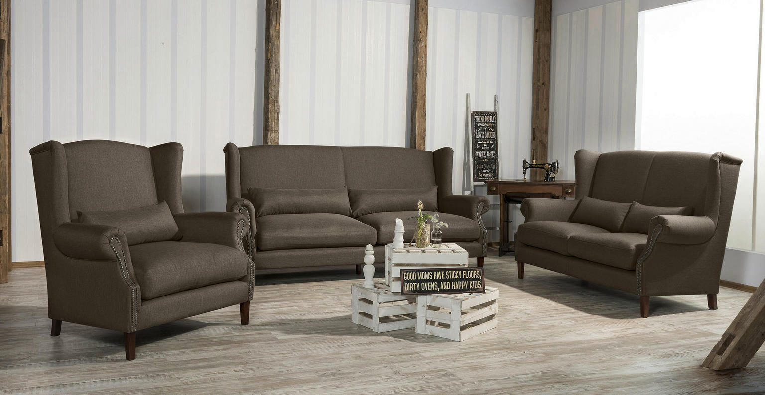 2-SITZER-SOFA Flachgewebe Sahara - Einrichtungsbeispiel