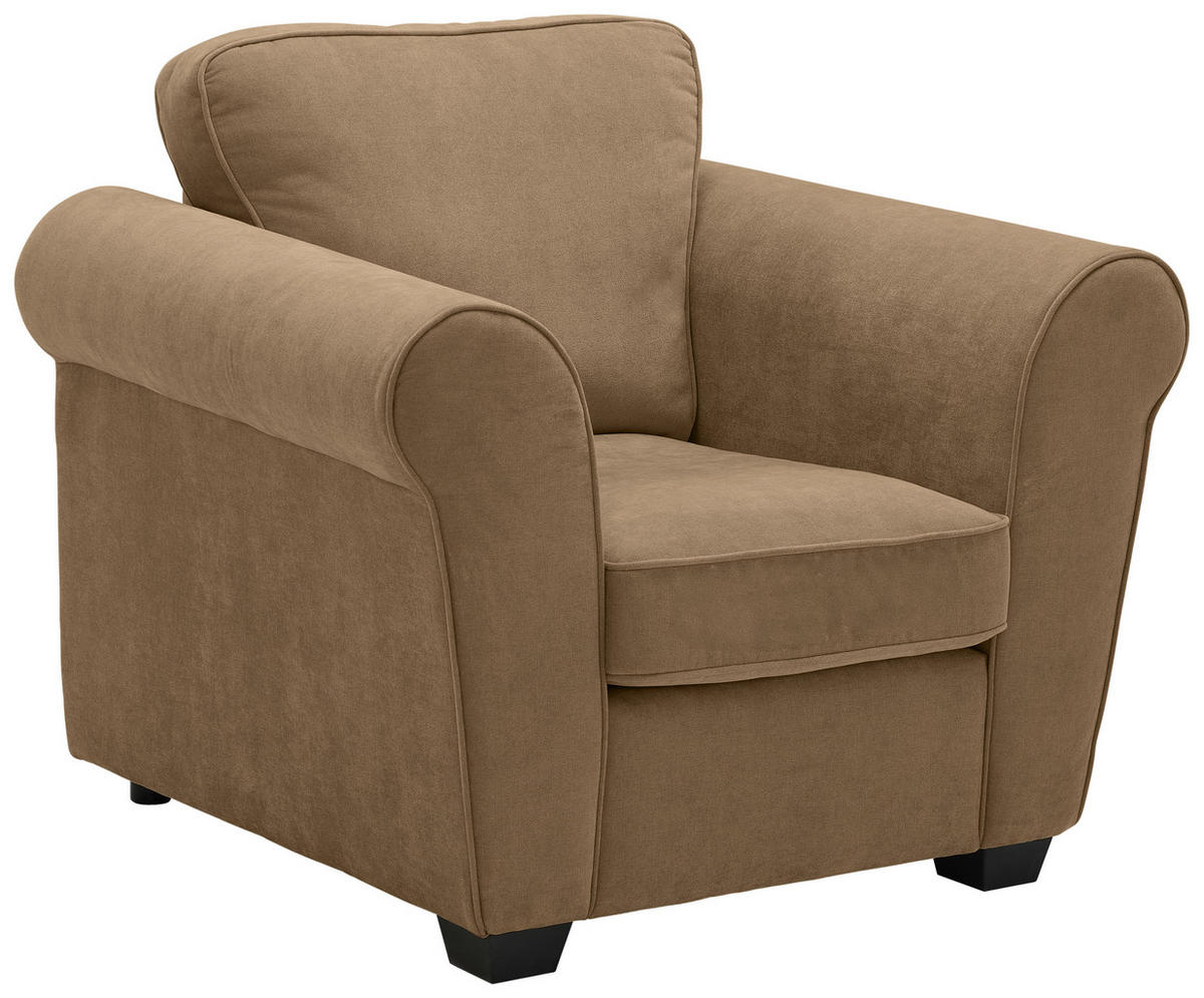 SESSEL in Chenille Goldbraun  - Goldbraun/Schwarz, KONVENTIONELL, Kunststoff/Textil (106/88/86cm) - Carryhome