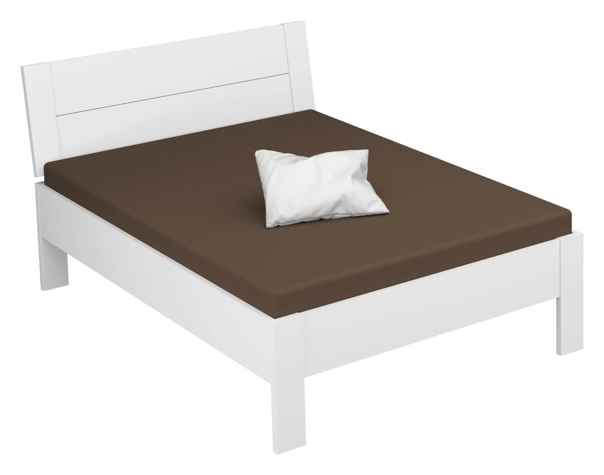 BETT 160/200 cm  Weiss   - Weiss, Design, Holzwerkstoff (160/200cm) - Xora