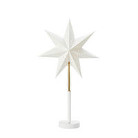 LED-DEKOLEUCHTE NOELLA 35/62/15 cm  - Messingfarben/Weiß, Trend, Holz/Papier (35/62/15cm) - Markslöjd