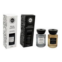 DIFUZÉR 100 ml - šedá/jantarové barvy, Basics, plast/sklo (100ml)