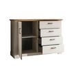 SIDEBOARD  128/88/42 cm 4 Schublade(n)  - Champagner/Bronzefarben, LIFESTYLE, Holzwerkstoff/Metall (128/88/42cm) - Landscape