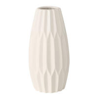 VÁZA, kámen, 26 cm - bílá, Basics, kámen (11/26cm)