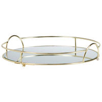 DEKOTABLETT 29/6 cm    - Goldfarben, LIFESTYLE, Metall (29/6cm)