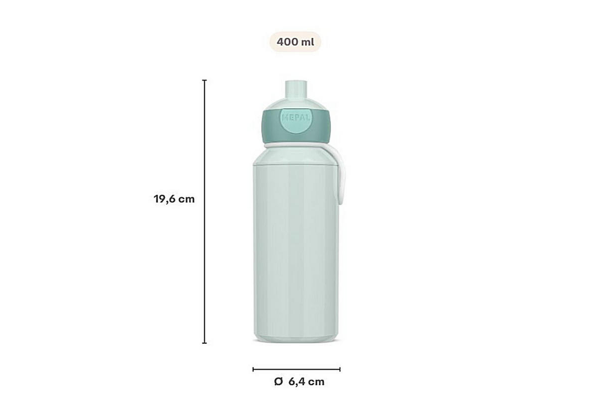 DETSKÁ FĽAŠA - svetlomodrá/modrá, Basics, plast (6.4/7.0/18.4cm) - Mepal