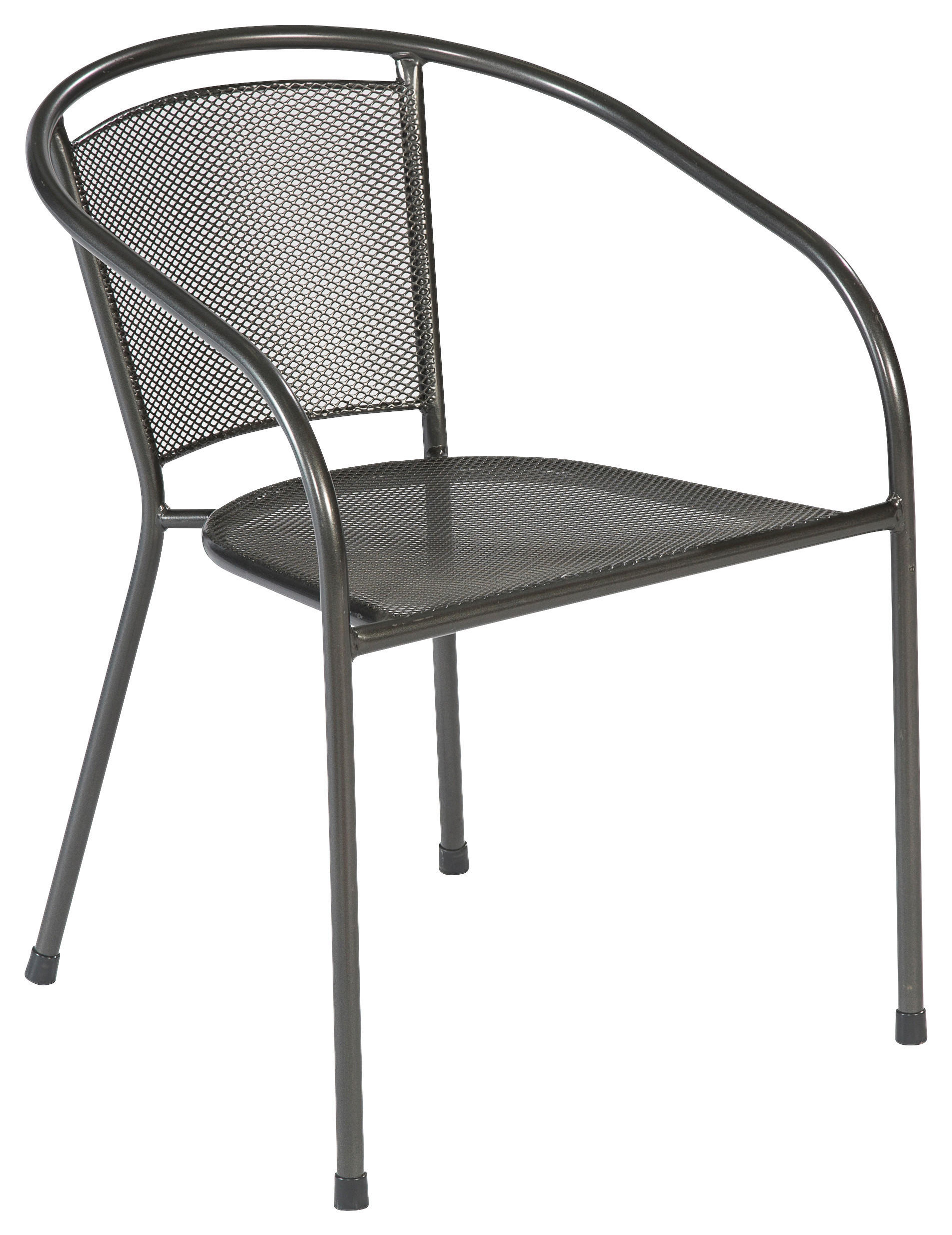 GARTENSESSEL-SET Metall Graphitfarben - Graphitfarben, MODERN, Metall (54/72/61cm) - Gardenson