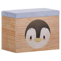 SPIELZEUGTRUHE Anouk  - Hellblau, KONVENTIONELL, Holz (50/40/30cm)