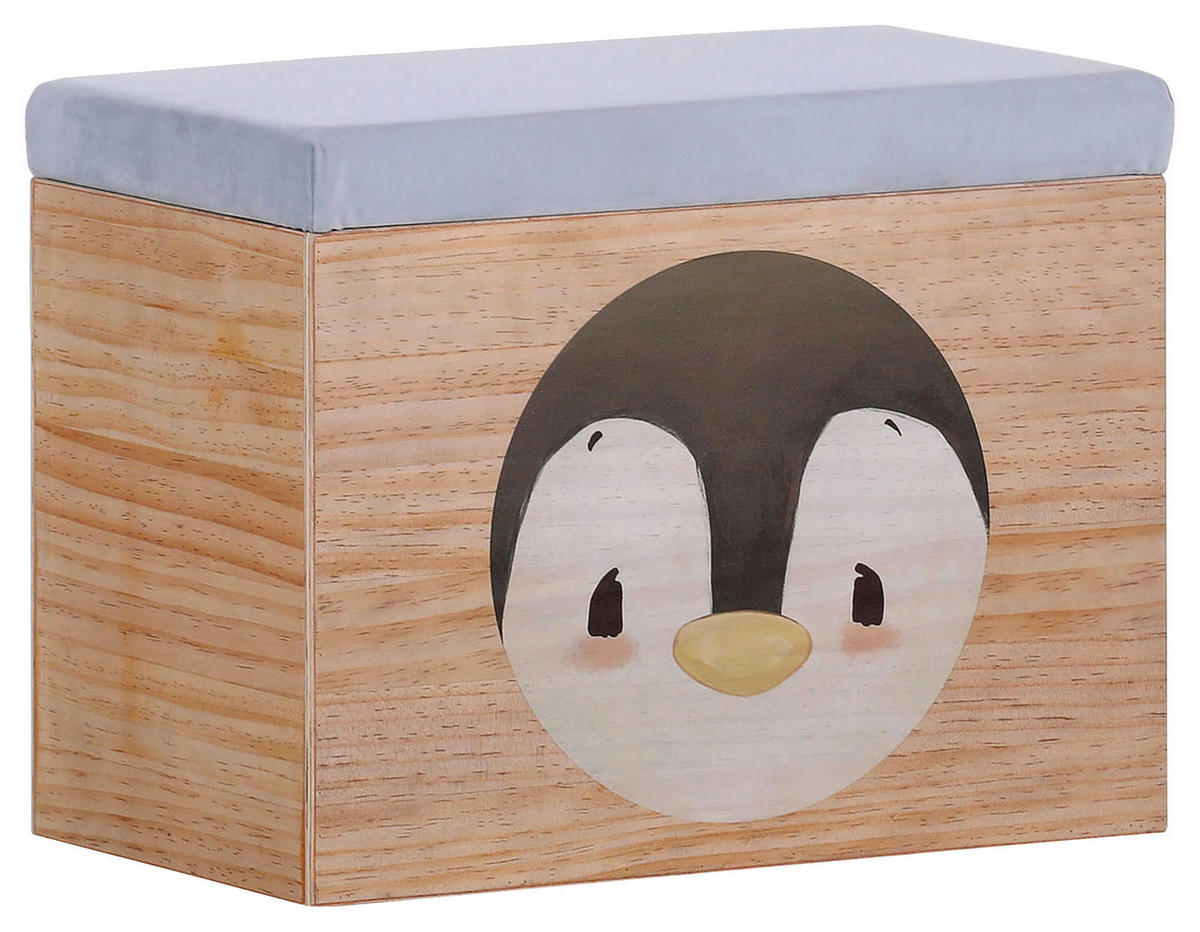 SPIELZEUGTRUHE Anouk  - Hellblau, KONVENTIONELL, Holz (50/40/30cm)