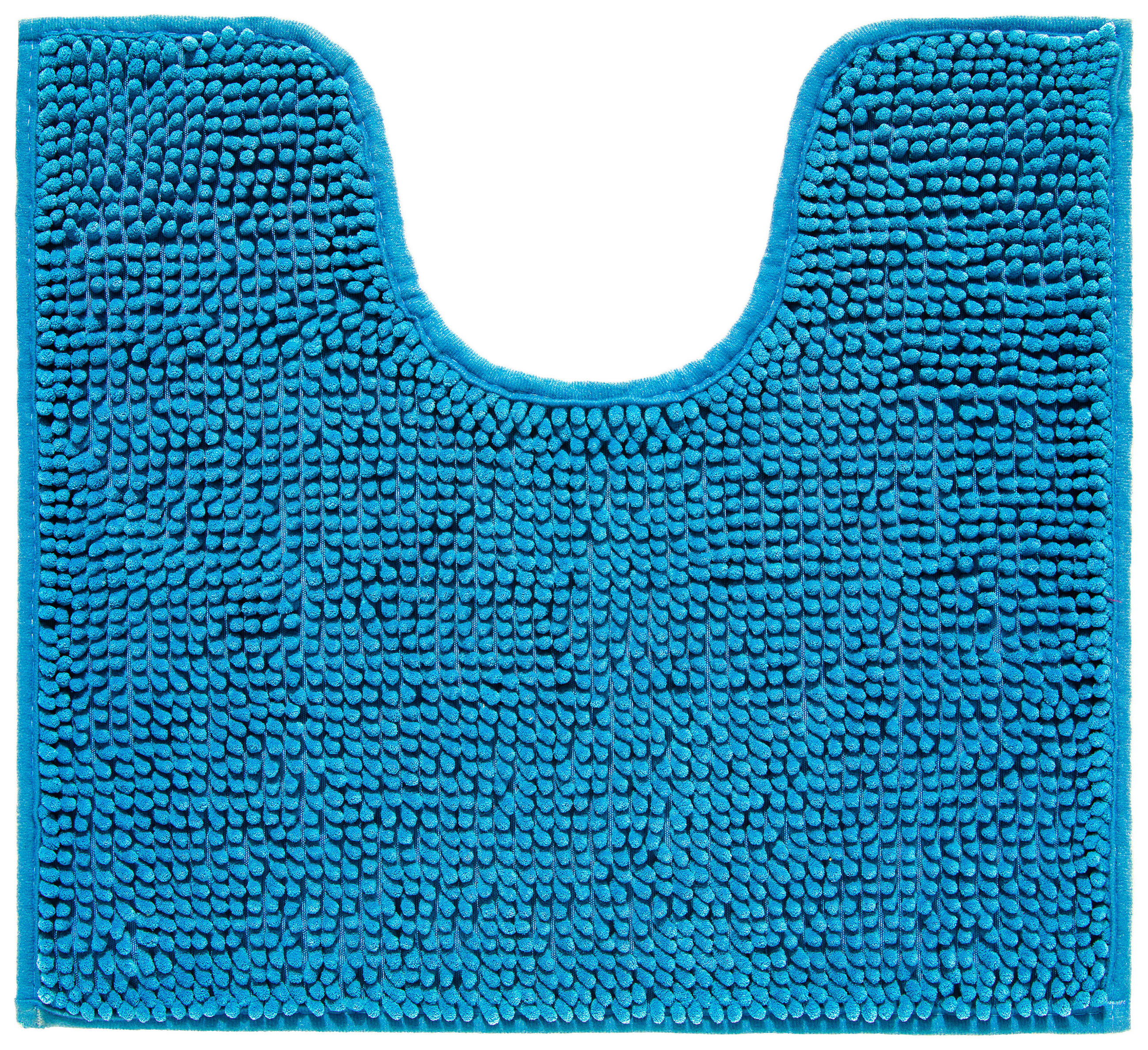 Wc-vorleger Mit Ausschnitt Anke Petrol 45x50 Cm Waschbar