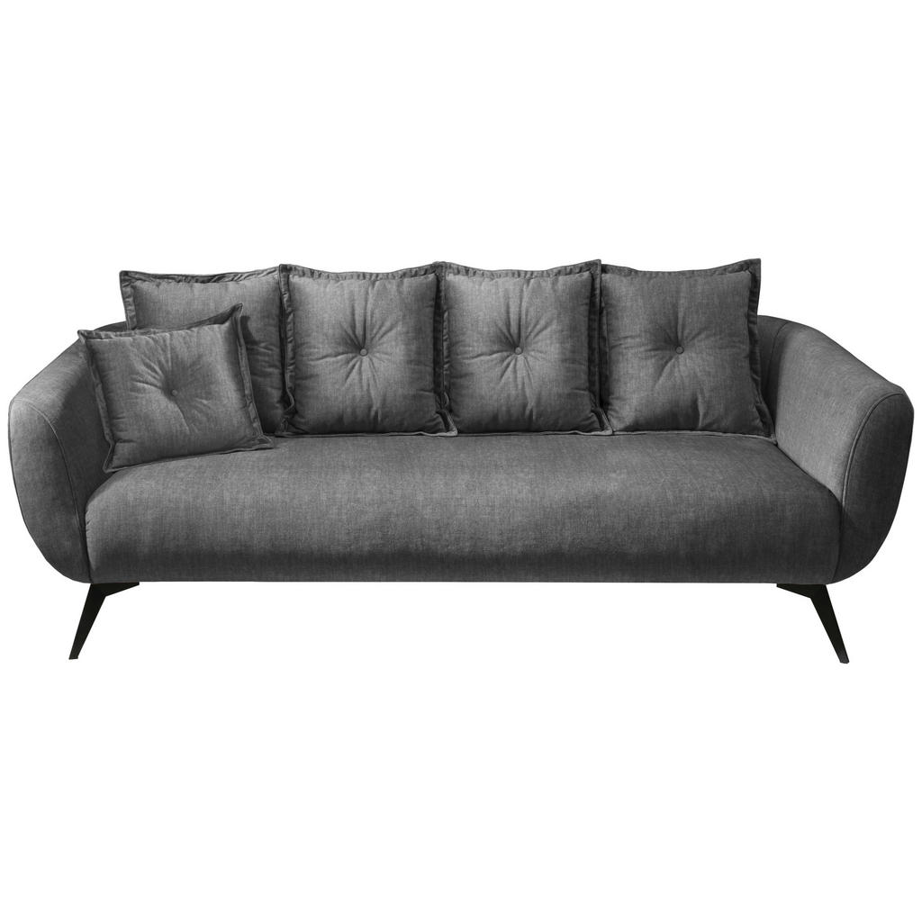 3-sitzer-sofa Baggio Mit Kissen Grau B: 236 Cm