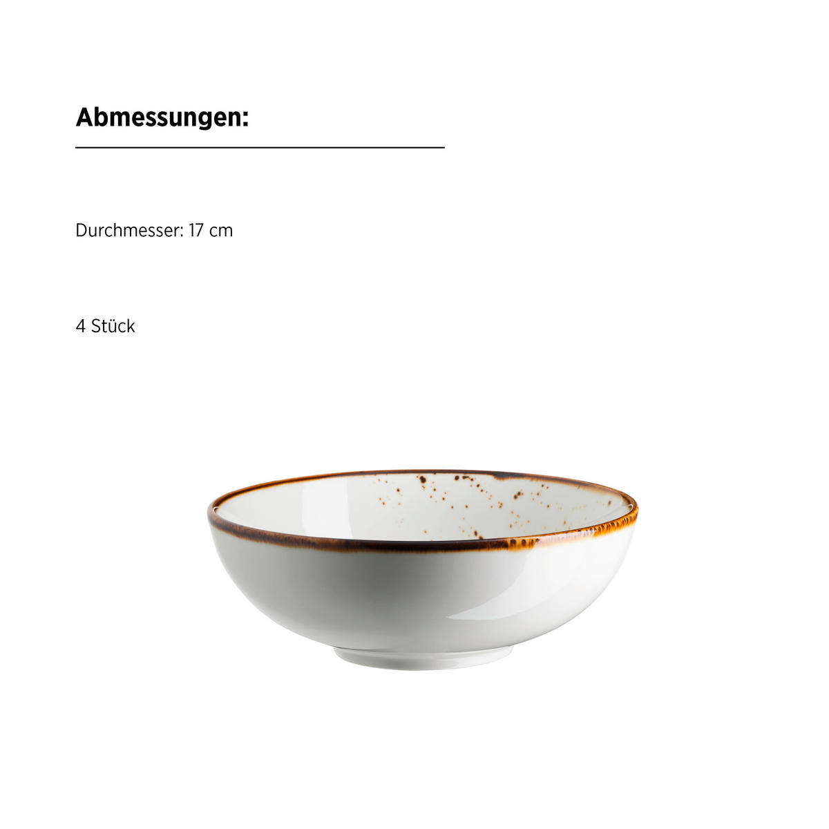 KOMBISERVICE 16-teilig  - Braun/Weiß, Basics, Keramik - Mäser