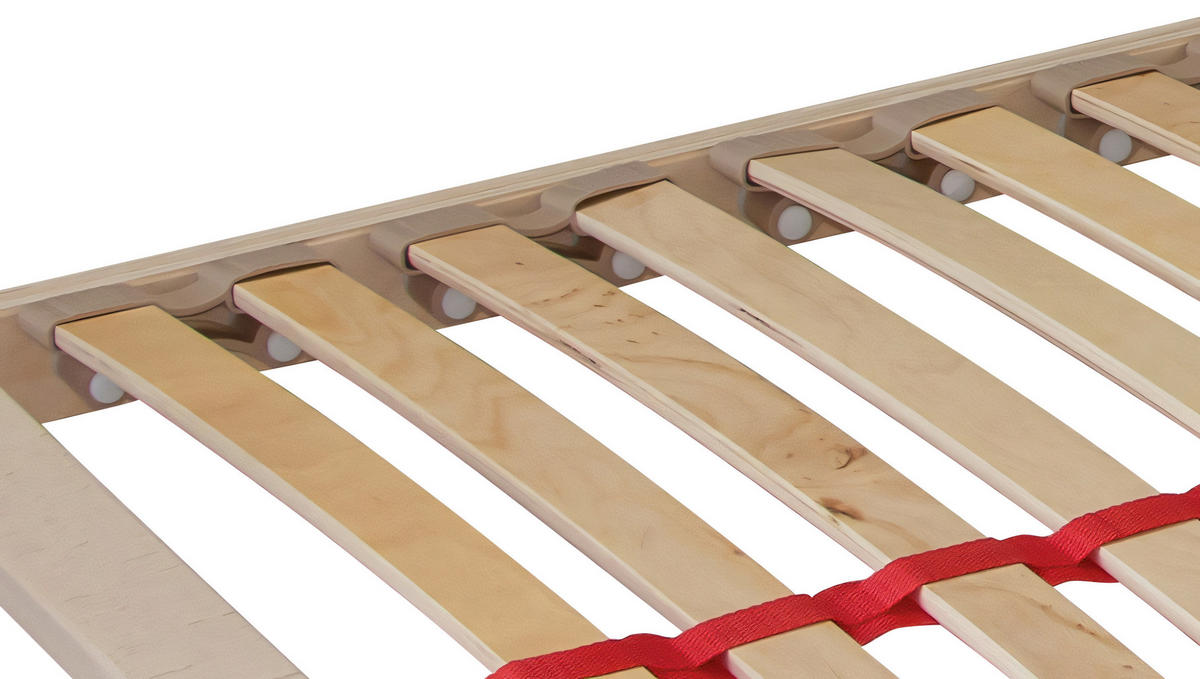 LATTENROSTSET 200/200 cm Mittelzone verstellbar, Birke  - Naturfarben, Basics, Holz (200/200cm) - Xora