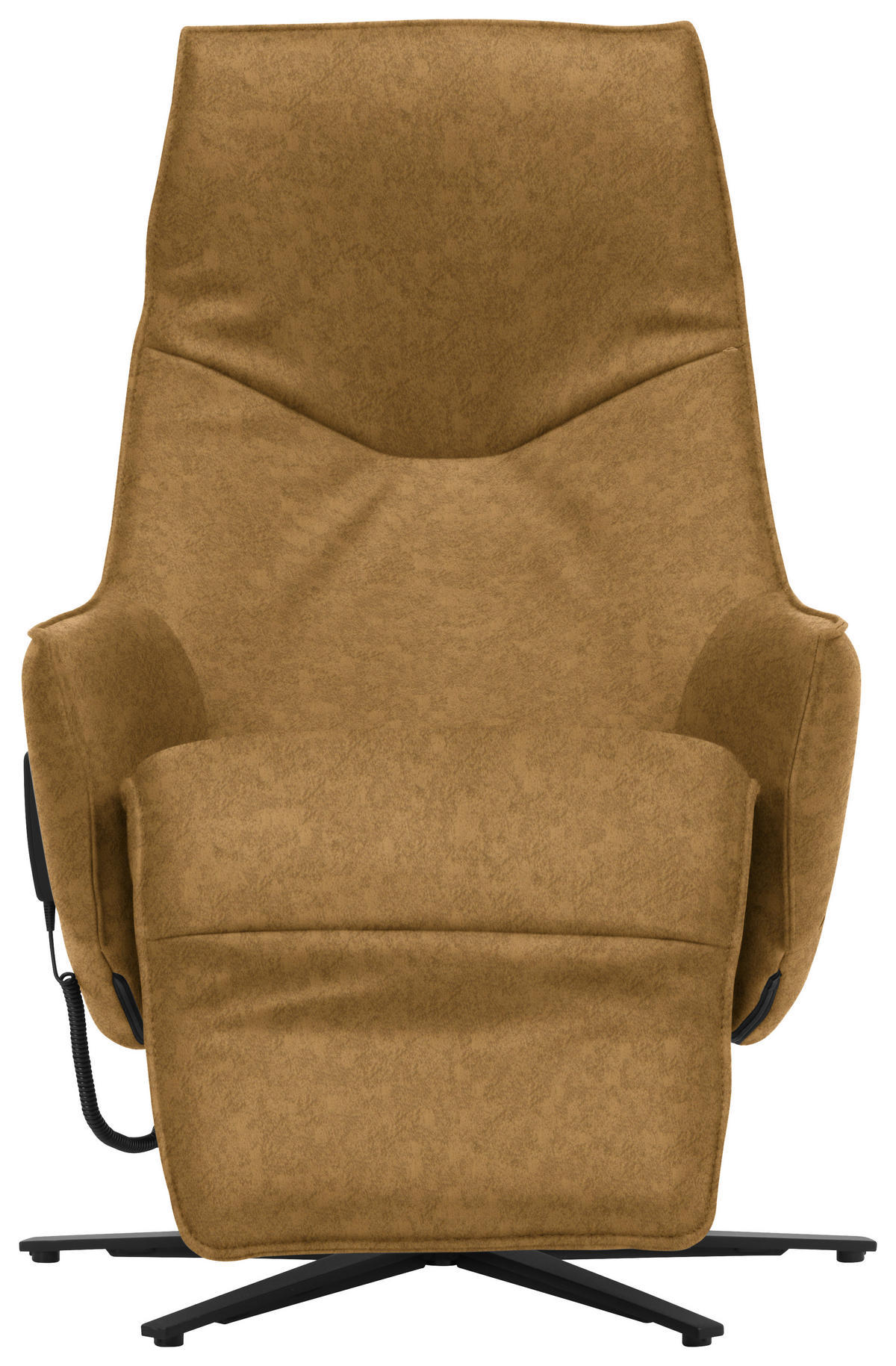 RELAXSESSEL in Leder Senfgelb  - Anthrazit/Senfgelb, Design, Leder/Metall (70/85/112cm) - Himolla Komfortklass