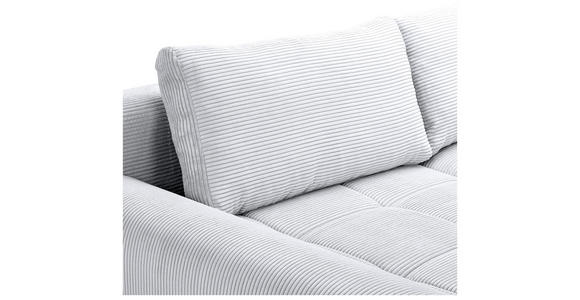 WOHNLANDSCHAFT  in Cord Grau  - Chromfarben/Grau, KONVENTIONELL, Kunststoff/Textil (180/376/180cm) - Carryhome