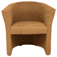 KRESLO, textil, svetlohnedá - svetlohnedá/sivohnedá, Konventionell, textil/plast (68/76/65cm) - Ti'me