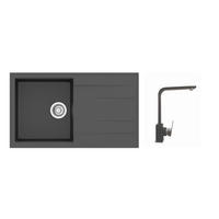 SET SUDOPERA I SLAVINE   86/50/20 cm         - crna, Basics, kamen (86/50/20cm)