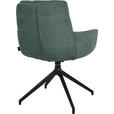 ARMLEHNSTUHL  Stoffauswahl, Typenauswahl, Sitzfläche 360° drehbar, Gestellauswahl Cord  - Schwarz/Grün, Design, Textil/Metall (63/90/69cm) - Johann Jakob