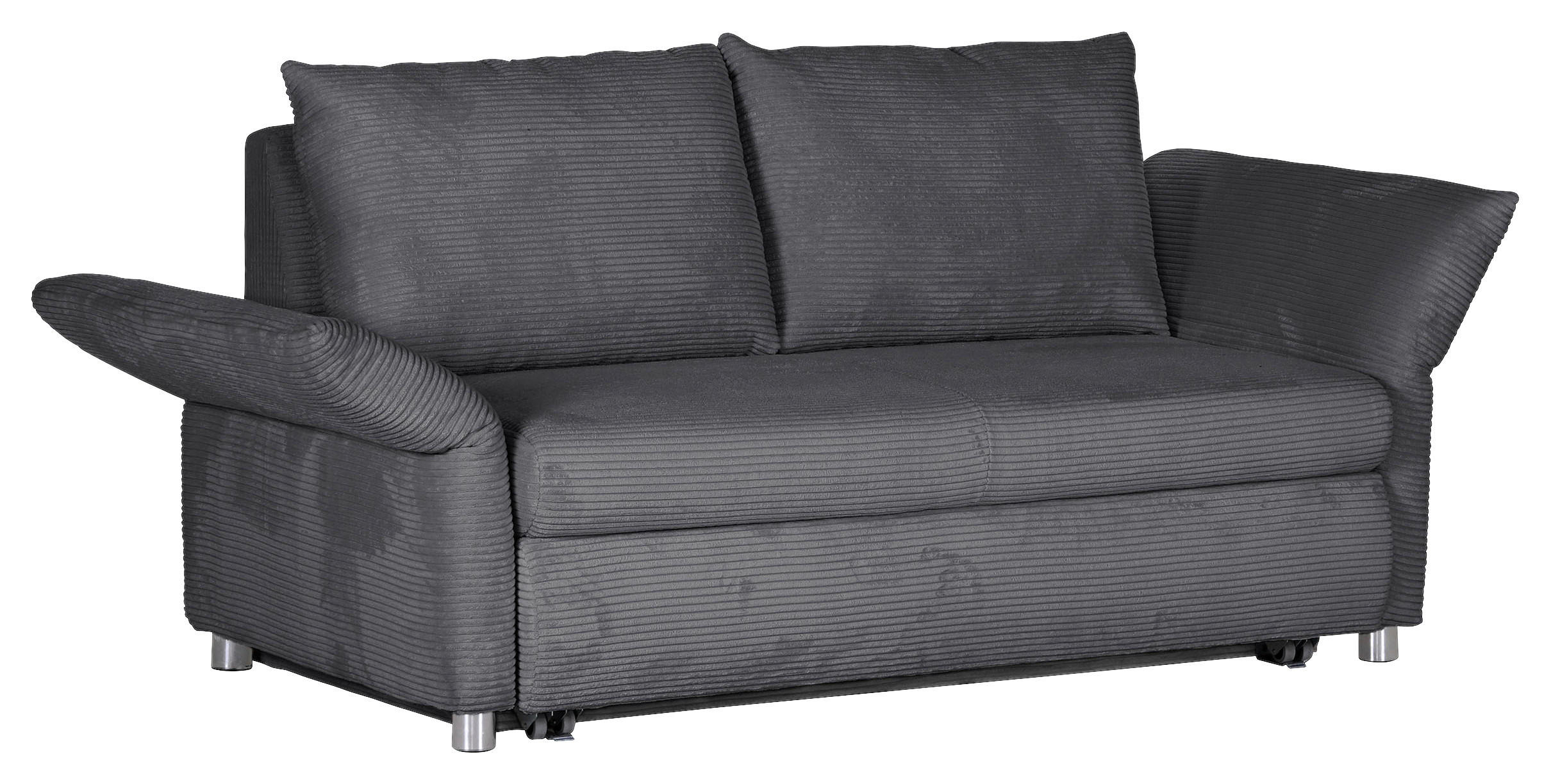 BÄDDSOFFA i manchester mörkgrå  - mörkgrå/kromfärg, Design, textil/plast (176/81/98cm) - MID.YOU