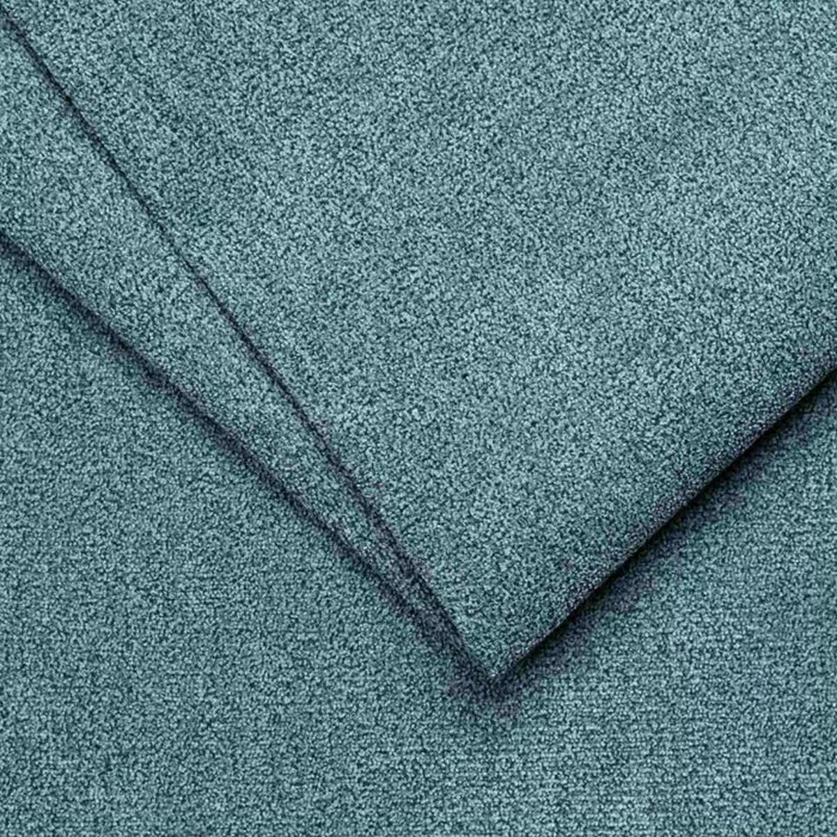 WOHNLANDSCHAFT Petrol Mikrofaser  - Chromfarben/Petrol, KONVENTIONELL, Textil/Metall (216/353/172cm) - MID.YOU