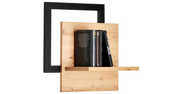 WANDBOARD  56/51/24 cm  - Eichefarben/Anthrazit, Design, Holzwerkstoff (56/51/24cm) - Carryhome