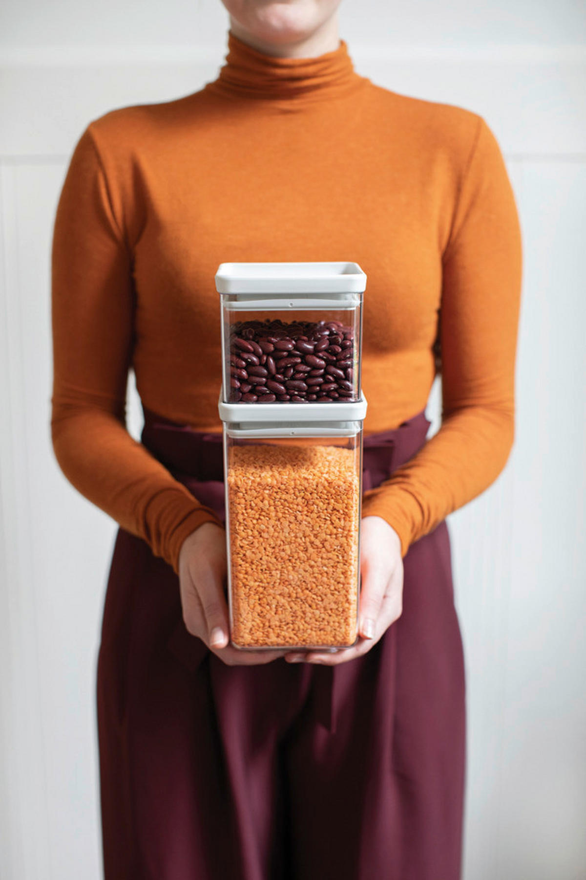 DÓZA NA POTRAVINY - průhledné/světle šedá, Design, plast (11/10.5/11cm) - Brabantia