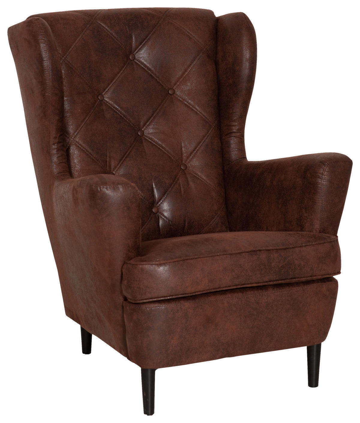 FÜLES FOTEL - barna/fekete, Basics, faalapú anyag/karton (78/102/98cm) - Carryhome