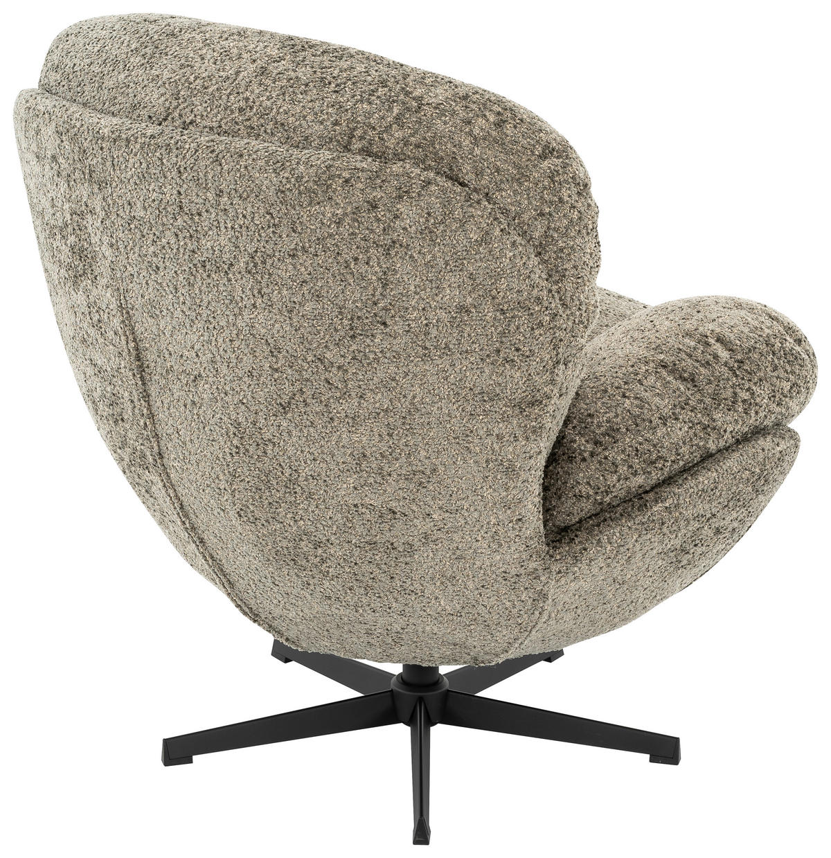 RELAXSESSEL Metall, Textil Schwarz, Graugrün  - Schwarz/Graugrün, Basics, Textil/Metall (97/98/93cm) - Carryhome