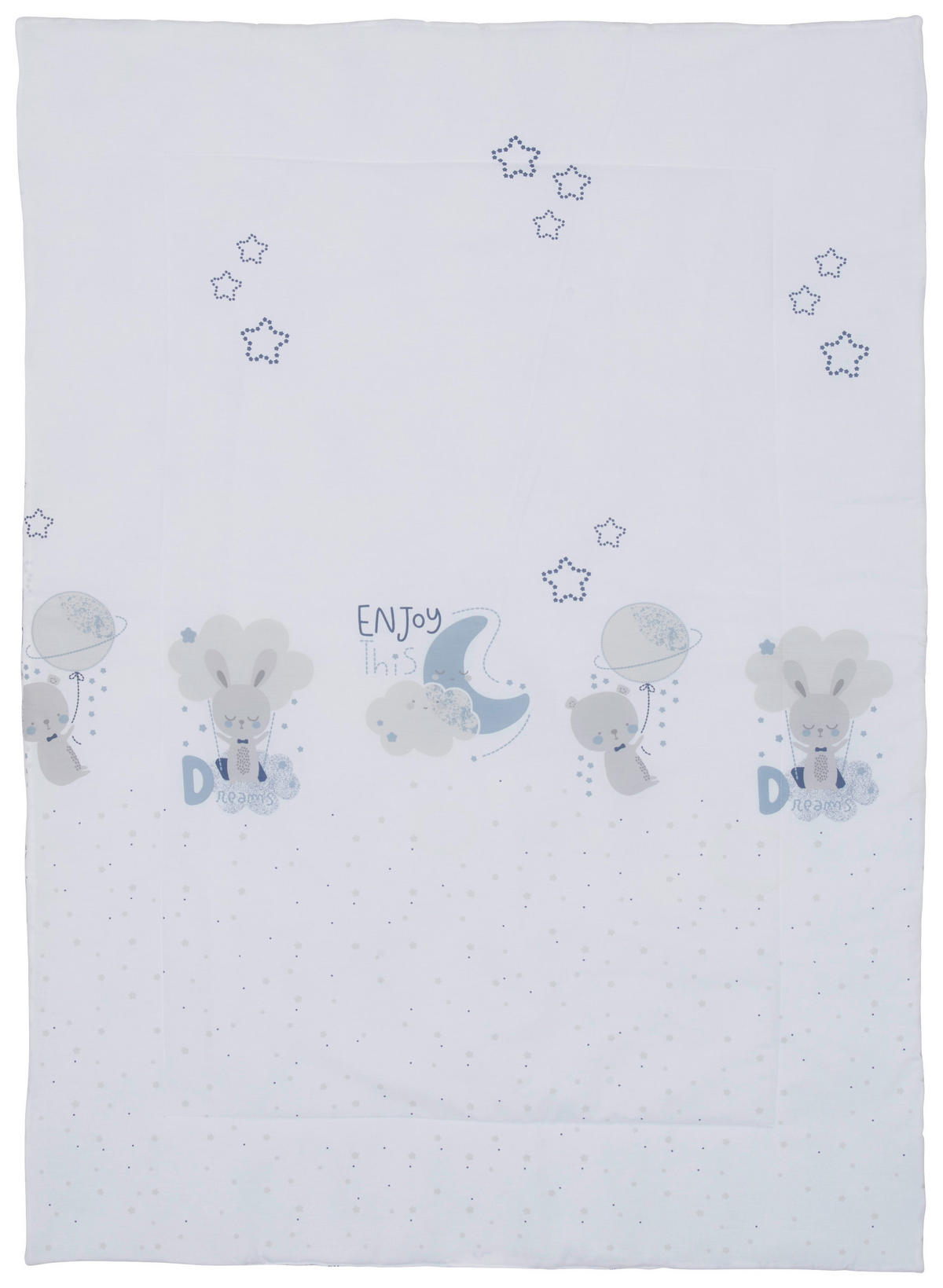 DEKICA ZA PUZANJE  100/145 cm       TIMMY BLUE  - siva/plava, Basics, tekstil (100/145cm) - Avelia