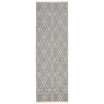 LÄUFER 80/250 cm Olivia Grau, Weiß  - Weiß/Grau, LIFESTYLE, Textil (80/250cm) - Novel