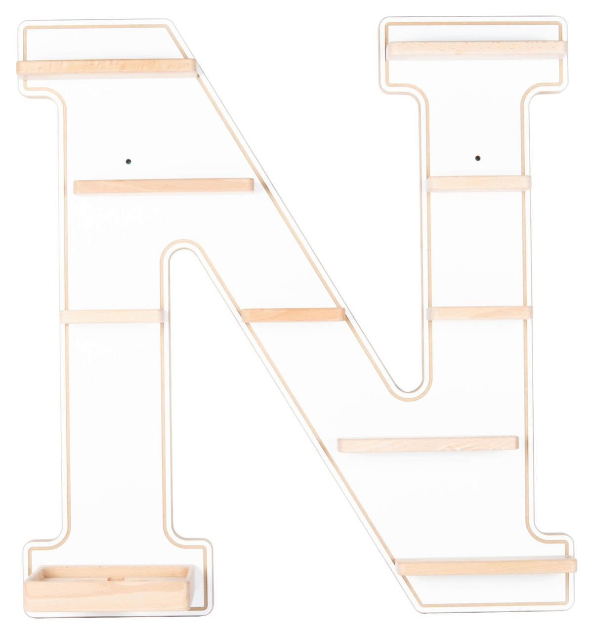 KINDERREGAL Weiß  - Weiß, MODERN, Holzwerkstoff (50/54/19cm) - MID.YOU