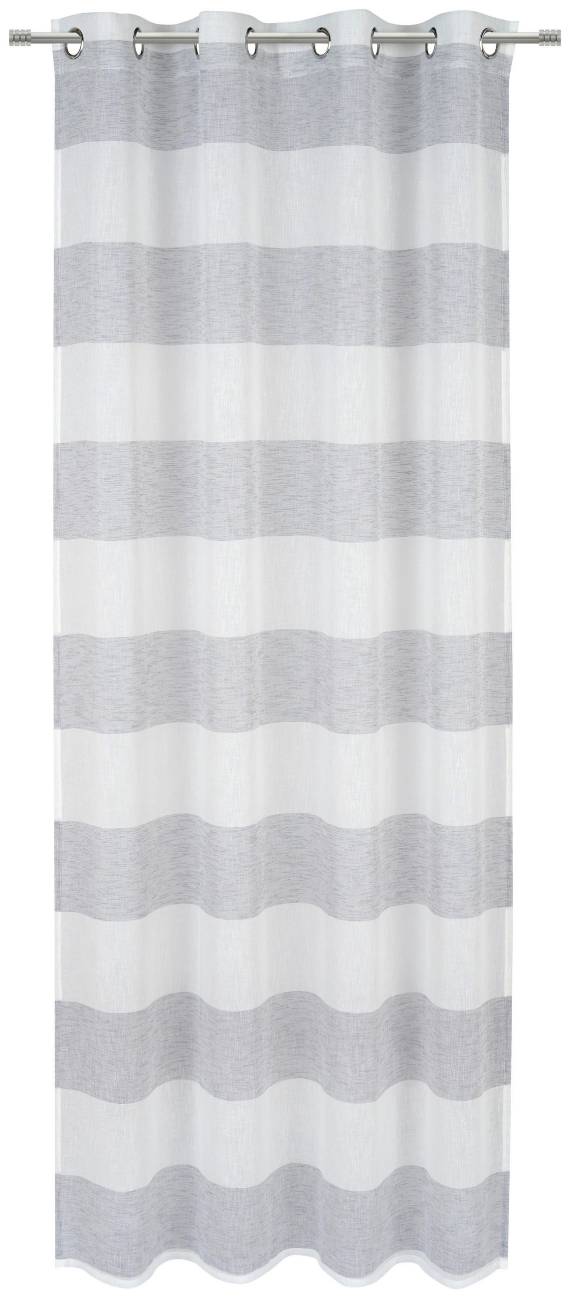 ÖSENVORHANG halbtransparent  - Grau, Design, Textil (140/245cm) - Esposa