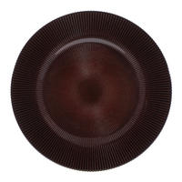 DÍSZTÁNYÉR  34 cm  - sötétbarna, Konventionell, Üveg (34cm) - Novel