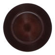 PLATZTELLER 34 cm  - Dunkelbraun, KONVENTIONELL, Glas (34cm) - Novel
