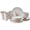 KOMBISERVICE Creme, Beige GLOSSY 20-teilig 4 Personen  - Beige/Creme, Trend, Keramik - Novel