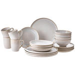 KOMBISERVICE GLOSSY 20-teilig  - Beige/Creme, Trend, Keramik - Novel