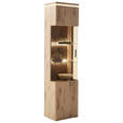 VITRINE  in Eichefarben  - Eichefarben/Anthrazit, KONVENTIONELL, Glas/Holzwerkstoff (50/208/38cm) - Cantus