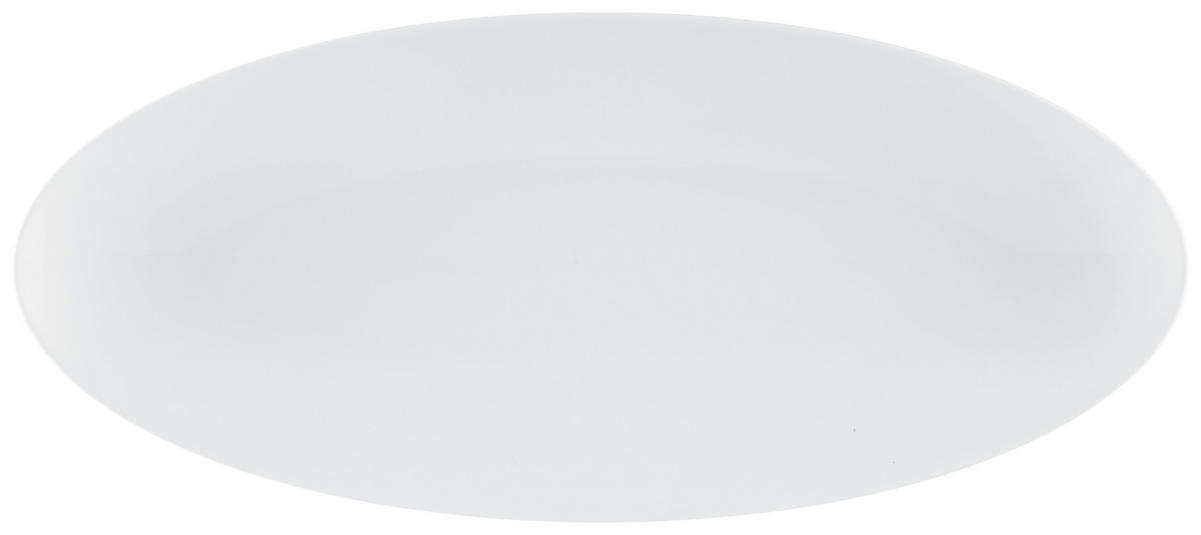 SERVÍROVACÍ PODNOS, keramika, 43/19 cm - bílá, Design, keramika (43/19cm) - Seltmann Weiden