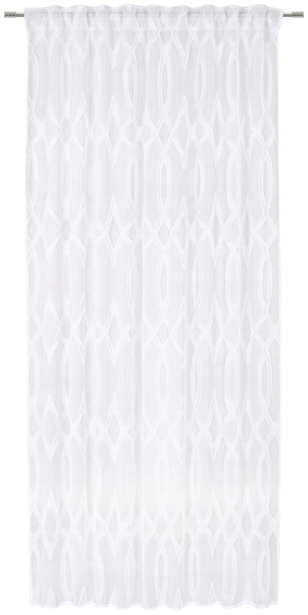 FERTIGVORHANG  halbtransparent  140/245 cm   - Weiß, Design, Textil (140/245cm) - Esposa
