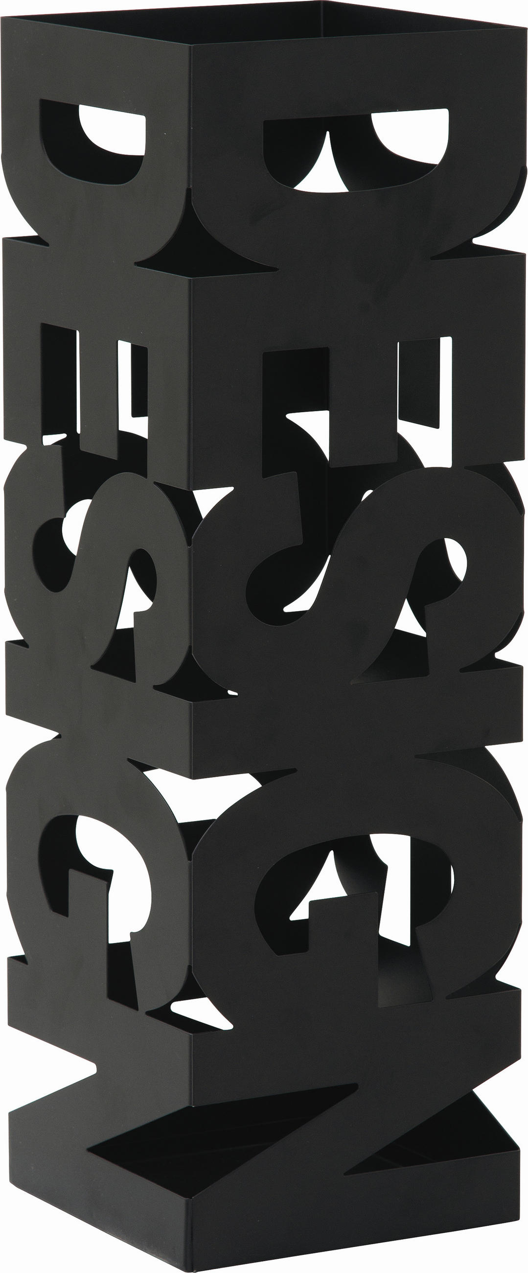 SCHIRMSTÄNDER - Schwarz, Design, Metall (16/48/16cm)