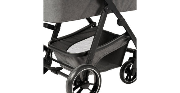 KINDERWAGENSET Korfu  - Dunkelgrau/Schwarz, Basics, Kunststoff/Textil - My Baby Lou