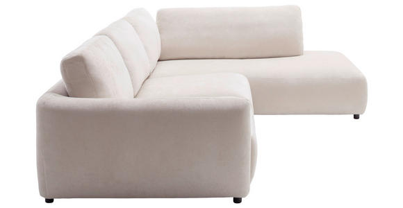 ECKSOFA  in Chenille Naturfarben  307/224 cm  - Schwarz/Naturfarben, KONVENTIONELL, Kunststoff/Textil (307/224cm) - Hom`in