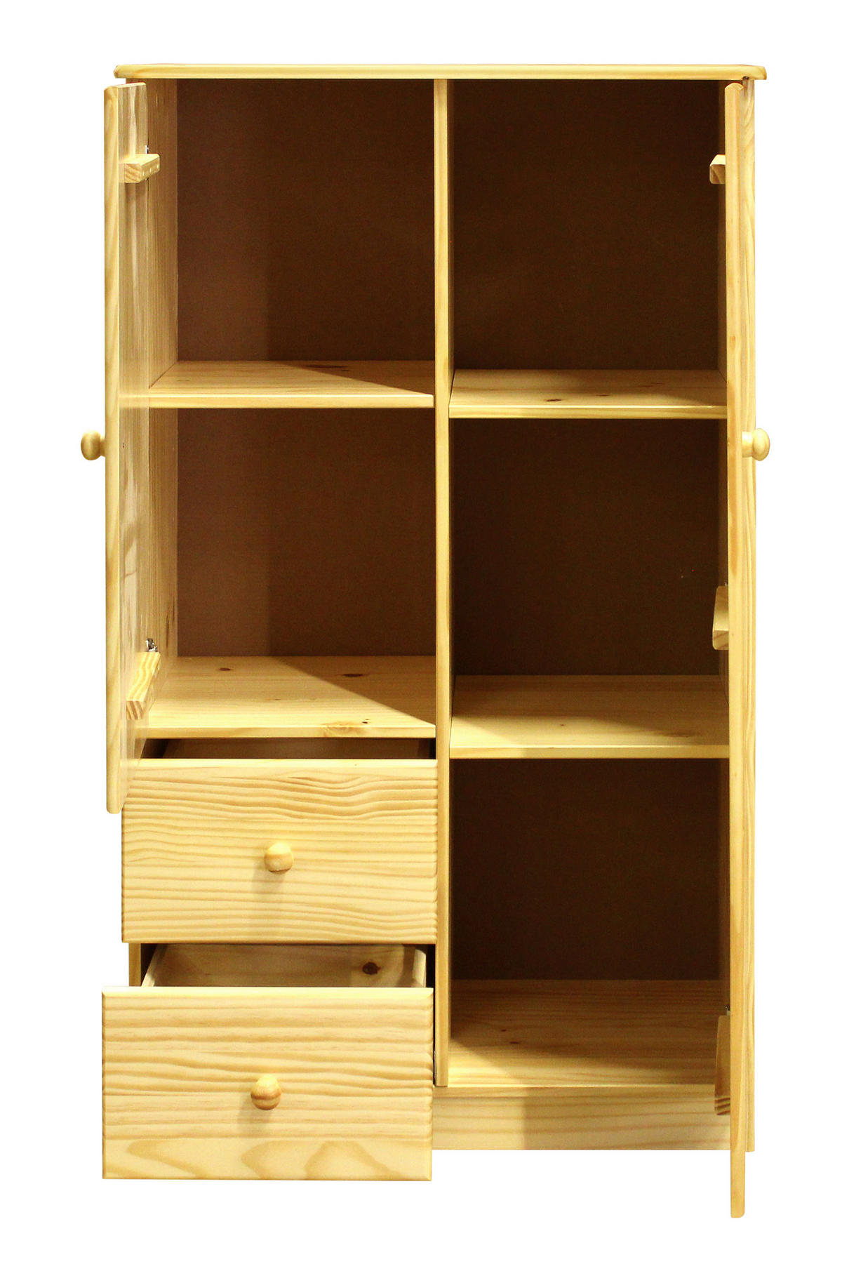 KLEIDERSCHRANK 80/136/43 cm,  in Naturfarben, 2-türig  - Naturfarben, Natur, Holz (80/136/43cm) - Livetastic