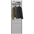 GARDEROBENPANEEL  in 58/184/3,2 cm  - Kaschmir/Schwarz, KONVENTIONELL, Holzwerkstoff (58/184/3,2cm) - Voleo
