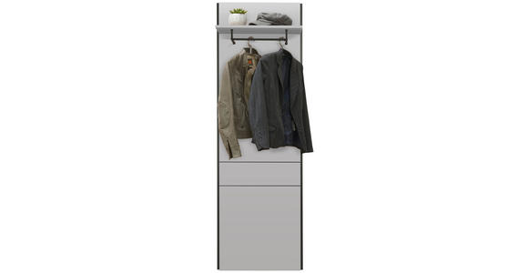 GARDEROBENPANEEL  in 58/184/3,2 cm  - Kaschmir/Schwarz, KONVENTIONELL, Holzwerkstoff (58/184/3,2cm) - Voleo