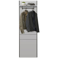 GARDEROBENPANEEL - Kaschmir/Schwarz, KONVENTIONELL, Holzwerkstoff (58/184/3,2cm) - Voleo