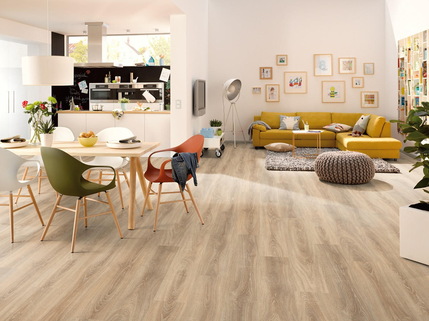 LAMINATBODEN Kelabo Eiche  per  m² - Eichefarben, KONVENTIONELL, Holzwerkstoff (129.2/19.3/0.7cm) - Venda