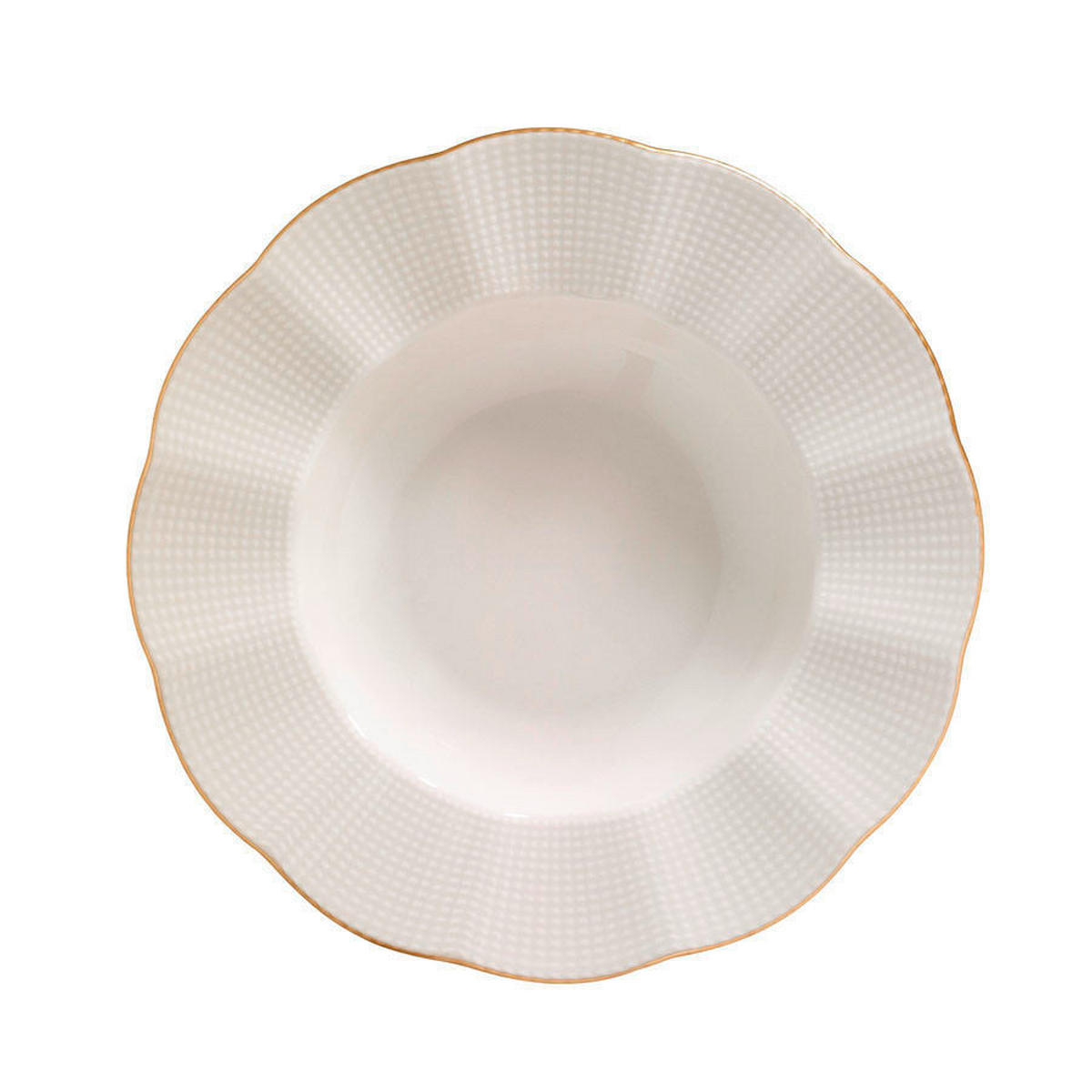 KOMBINOVANÁ SOUPRAVA, 24dílné, porcelán - krémová/barvy zlata, Basics, keramika